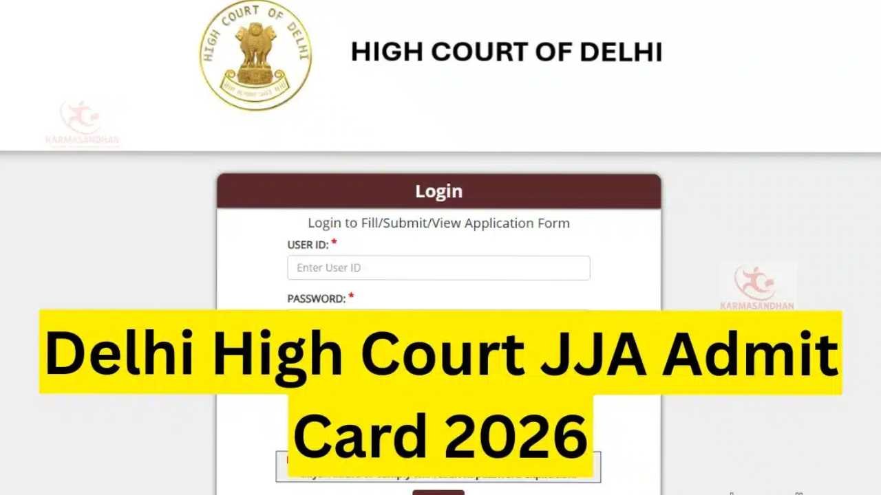 Delhi High Court JJA Admit Card 2026