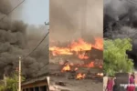 Fire in Rewari Sector 5 Cylinder Blast