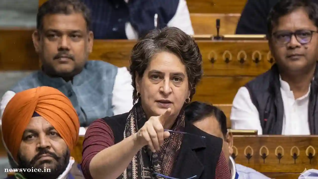 Priyanka Gandhi in loksabha