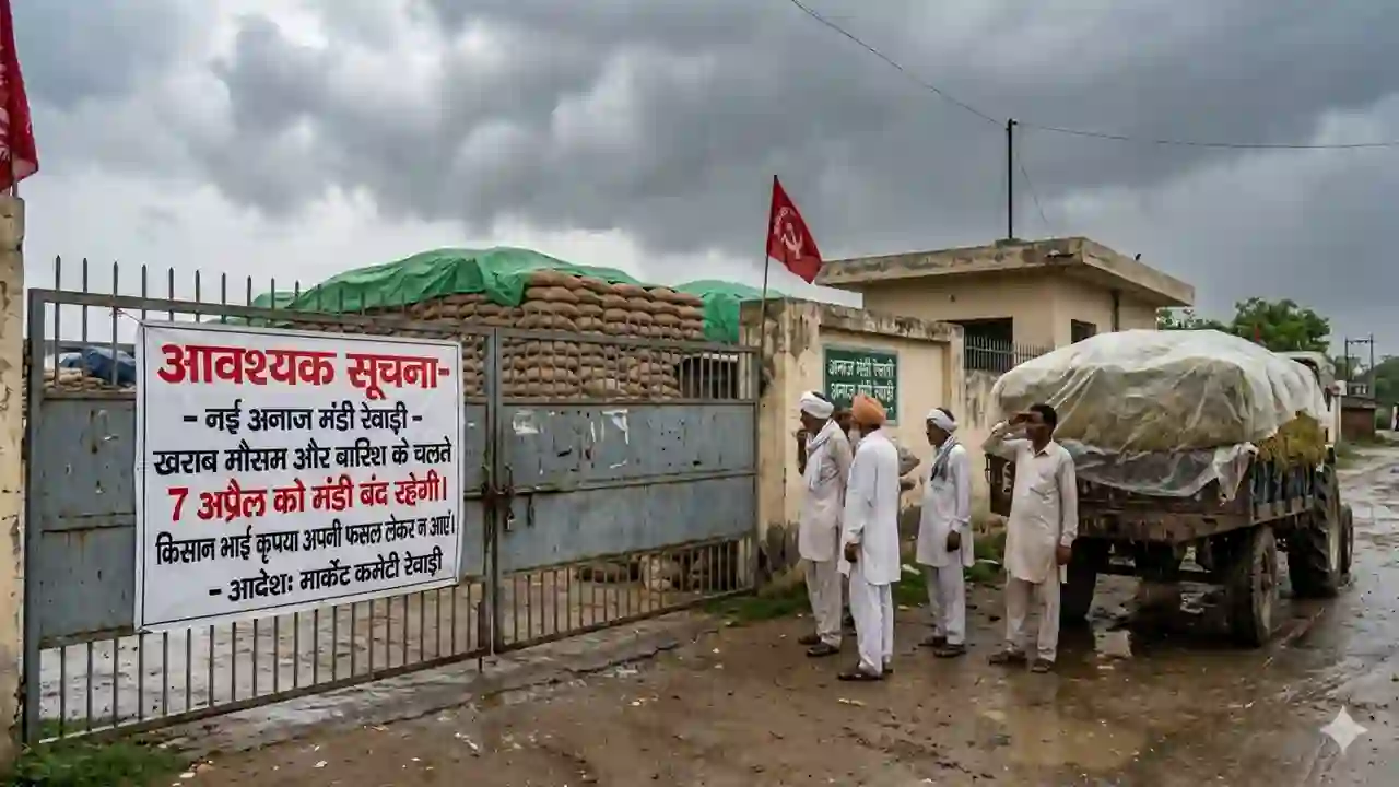 Rewari Mandi 7 April Closed