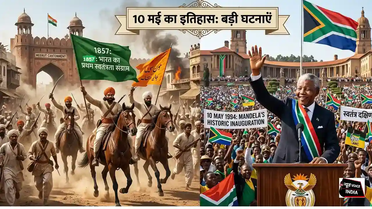 10 May ka itihas: भारत का प्रथम स्वतंत्रता संग्राम और मंडेला का ऐतिहासिक शपथ ग्रहण, जानें आज की बड़ी घटनाएं (प्रतिकात्मक इमेज)